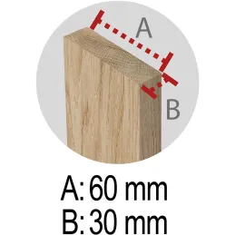 Tréteau en pin brut Professionnel Plus