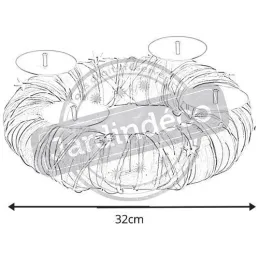 Couronne bougies centre de table
