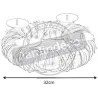 Couronne bougies centre de table