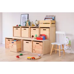 Étagère modulaire en pin massif Dinamic