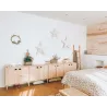 Armoire en pin brut 2 portes 3 tablettes Dinamic