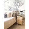 Armoire en pin brut 1 porte 2 tablettes Dinamic