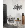 Arbre mural en métal
