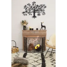 Arbre mural en métal