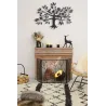 Arbre mural en métal