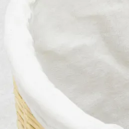 Coffres à linge en osier blanc (Lot de 3)