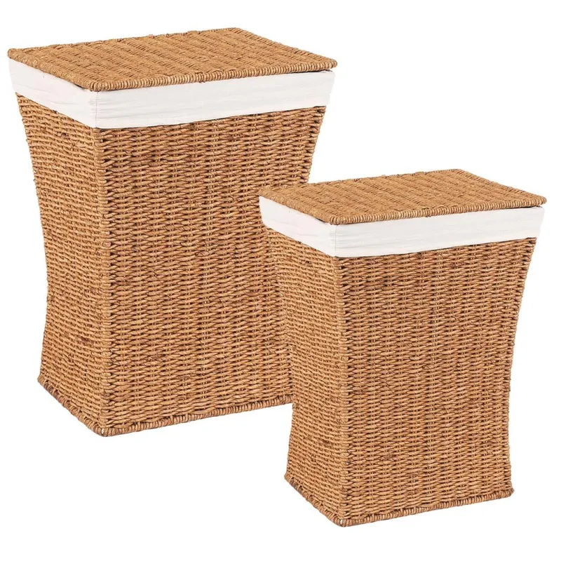 Coffres à linge en maïs (Lot de 2)