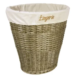 Panier à linge en éclisse grise
