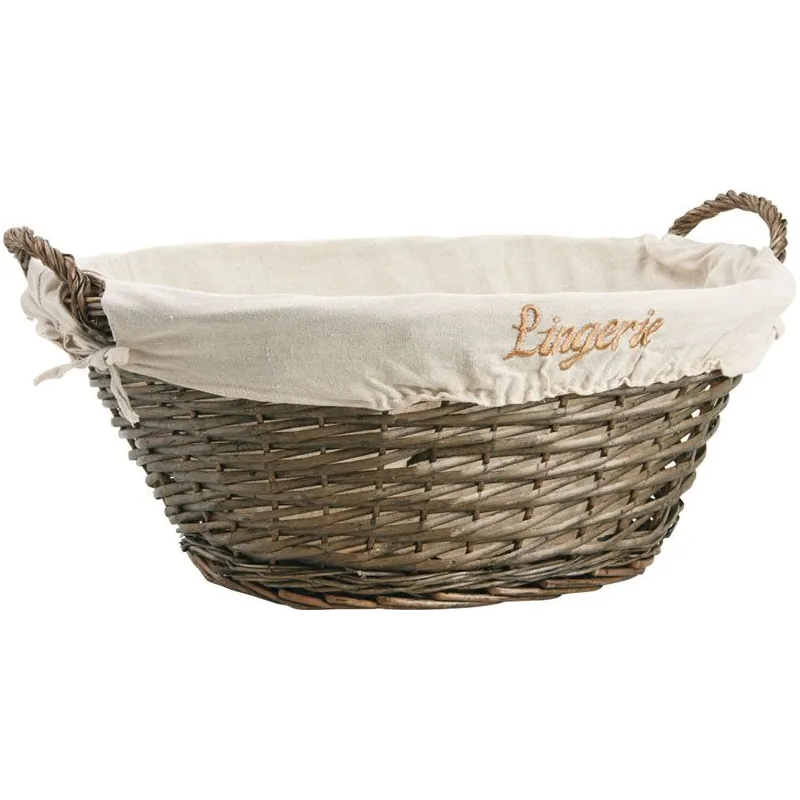 Corbeille ovale linge en éclisse