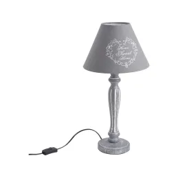 Lampe en bois motif coeur