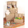 Coffres en poelet naturel (Lot de 3)