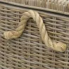 Coffres en poelet naturel (Lot de 3)