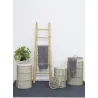 Paniers à linge en poelet gris (Lot de 3)