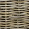 Coffres bouts de lit en poelet gris (Lot de 2)