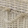 Malles carrées en osier blanchi (Lot de 3)