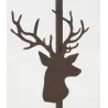 Lampe en métal décor tête de cerf