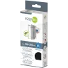 Moustiquaire porte anthracite 18g/m² bande auto-agrippante 7,5 mm