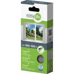 Moustiquaire fenêtre blanc 28g/m² bande auto-agrippante 9,5 mm