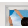 Moustiquaire fenêtre blanc 28g/m² bande auto-agrippante 9,5 mm