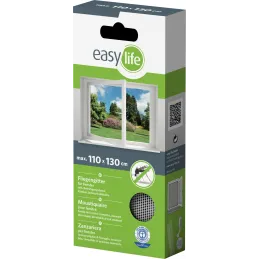 Moustiquaire fenêtre blanc 28g/m² bande auto-agrippante 9,5 mm