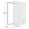 Moustiquaire fenêtre blanc 28g/m² bande auto-agrippante 9,5 mm