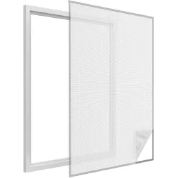 Moustiquaire fenêtre blanc 28g/m² bande auto-agrippante 9,5 mm