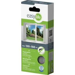 Moustiquaire fenêtre blanc 28g/m² bande auto-agrippante 9,5 mm