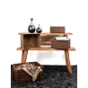 Panier de rangement en rotin antique