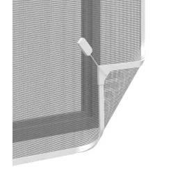 Filtre stop pollen avec cadre magnétique pour fenêtre blanc