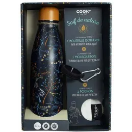 Coffret bouteille isotherme 50 cl avec mousqueton