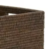 Panier de rangement en rotin antique