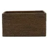 Panier de rangement en rotin antique