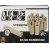 Jeu de quilles en bois nordique