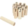 Jeu de quilles en bois nordique