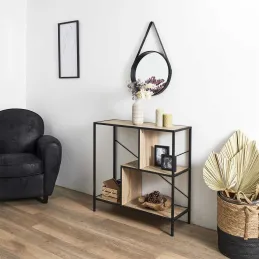 Etagère en bois et métal Edison