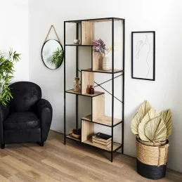 Etagère en bois et métal Edison