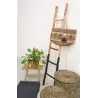Echelle en bois naturel et noir