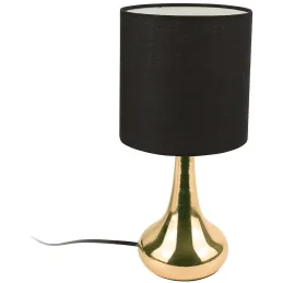 Lampe touch en métal doré 32.5 cm