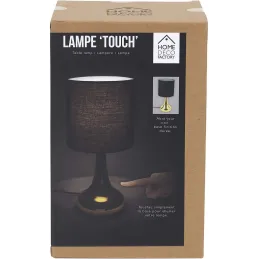 Lampe touch en métal doré 32.5 cm