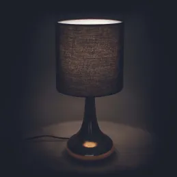 Lampe touch en métal doré 32.5 cm
