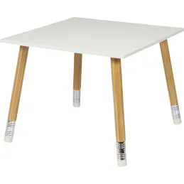 Ensemble table et 2 chaises pour enfants en bois Crayon