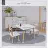 Ensemble table et 2 chaises pour enfants en bois Crayon
