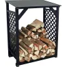 Bûcher treillis en bois Black edition