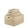 Corbeille rangement en rotin