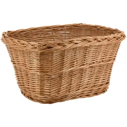 Panier vélo en osier buff