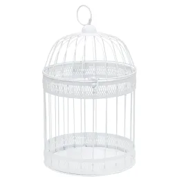 Cages en métal laqué blanc (Lot de 2)