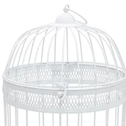 Cages en métal laqué blanc (Lot de 2)