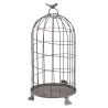 Cages en métal gris blanchi (Lot de 2)