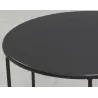 Tables basses en métal teinté noir (Lot de 2)