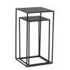 Sellettes en métal noir (Lot de 2)